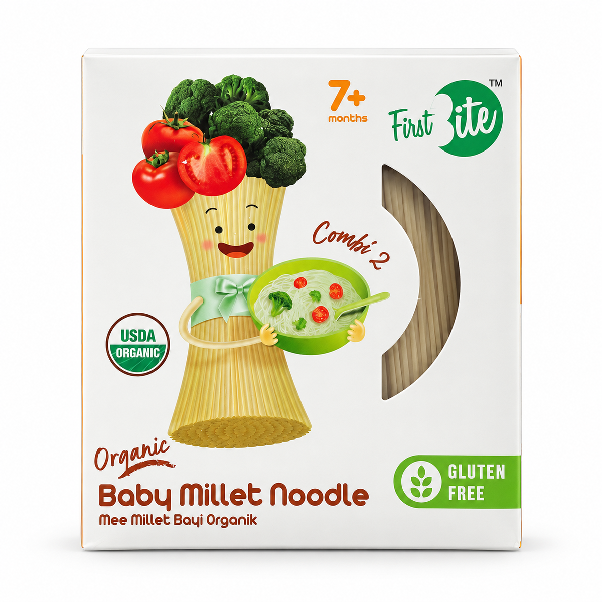 First Bite Organic Baby Millet Noodle Combi 2