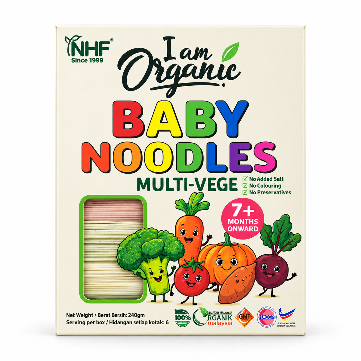 I Am Organic Baby Noodles Multi-Vege 240 g