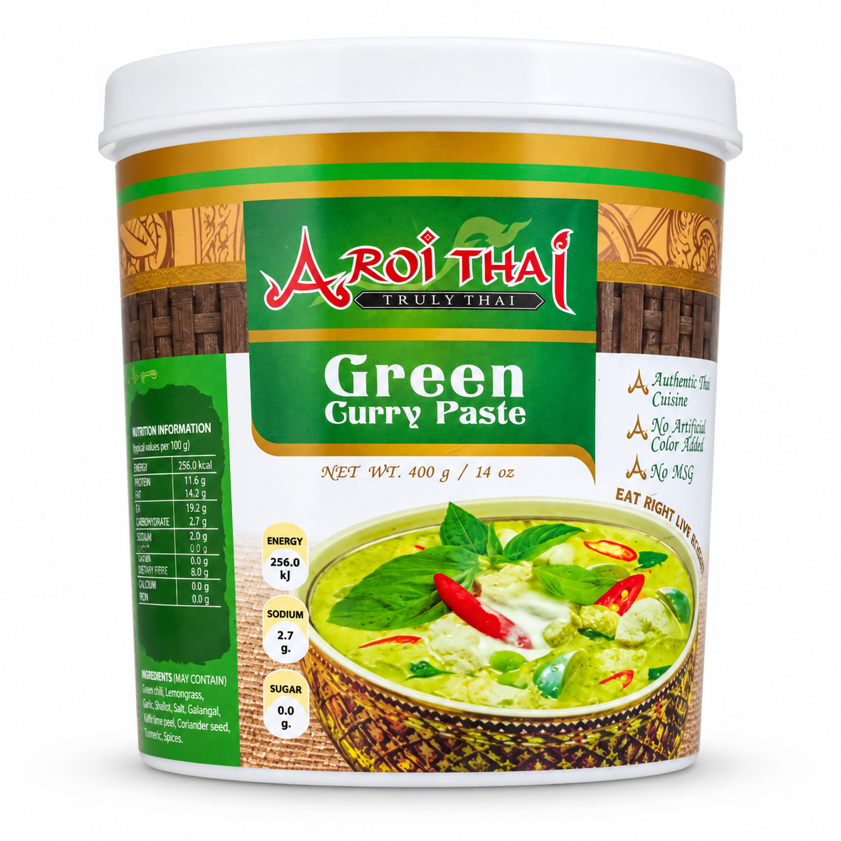 Aroi Thai Green Curry Paste 400g tub