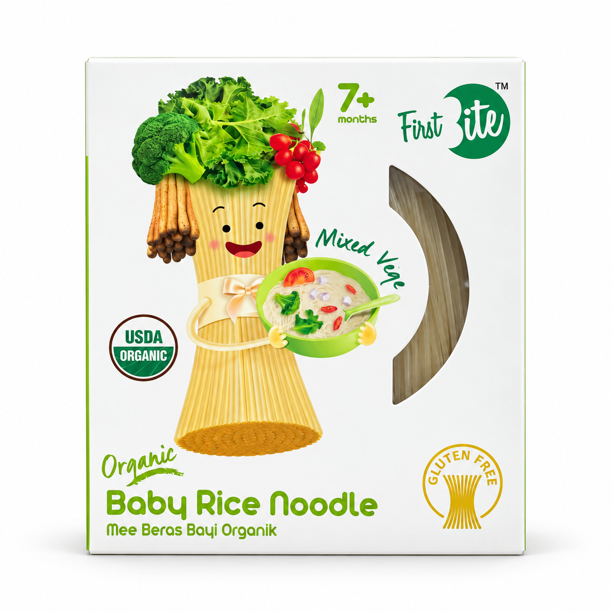First Bite Organic Baby Rice Noodle Mixed Vege