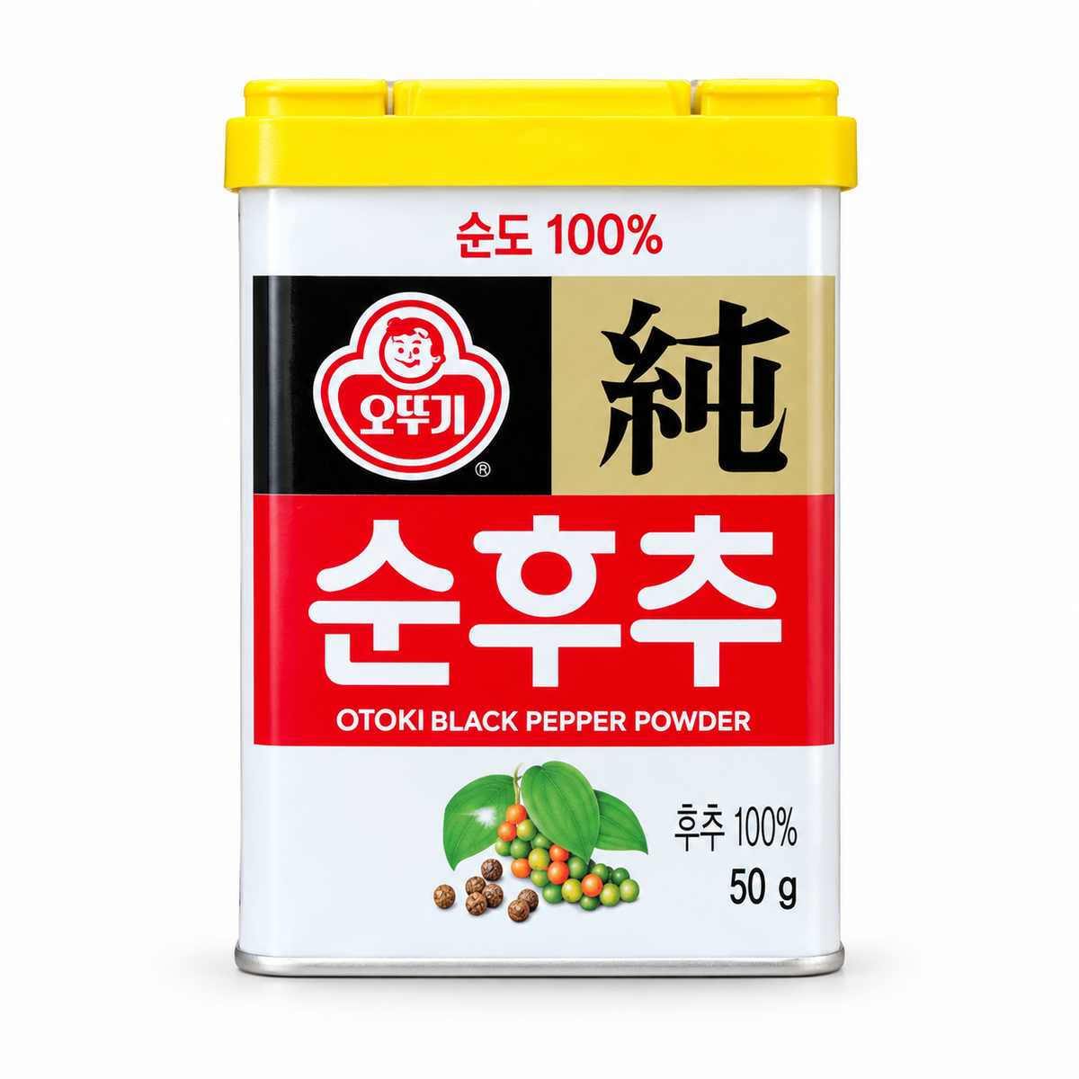 Ottogi Black Pepper Powder 50g shaker tin