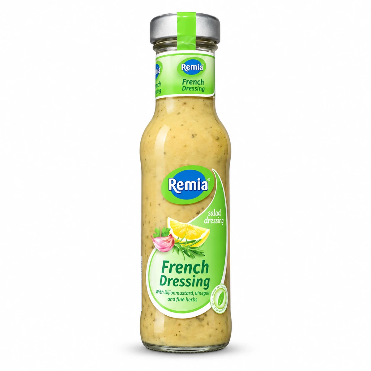 Remia French Salad Dressing 250ml with Dijon mustard vinegar and herbs glass bottle